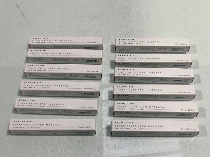 Lot 826  
            Marchington SR13 - Parcel Delivery Only 

                
12 X BEAUTY PIE FLASH FALSE LASH MASCARAS IN COSMIC BLACK-ORIGINAL COMBINED RRP £...