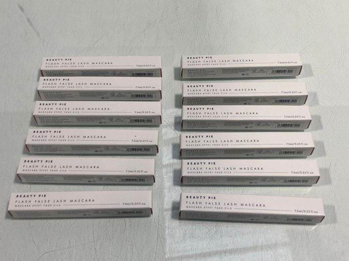 Lot 828  
            Marchington SR13 - Parcel Delivery Only 

                
12 X BEAUTY PIE FLASH FALSE LASH MASCARAS IN COSMIC BLACK-ORIGINAL COMBINED RRP £...