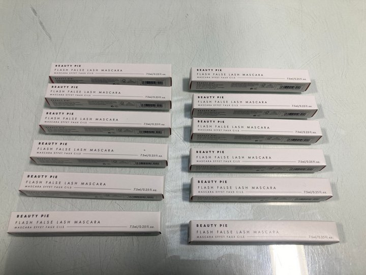 Lot 831  
            Marchington SR13 - Parcel Delivery Only 

                
12 X BEAUTY PIE FLASH FALSE LASH MASCARAS IN COSMIC BLACK-ORIGINAL COMBINED RRP £...