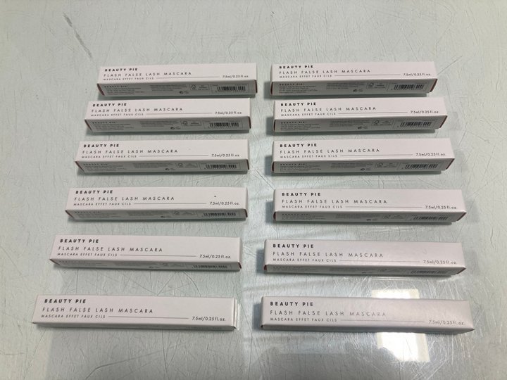 Lot 837  
            Marchington SR13 - Parcel Delivery Only 

                
12 X BEAUTY PIE FLASH FALSE LASH MASCARAS IN COSMIC BLACK-ORIGINAL COMBINED RRP £...