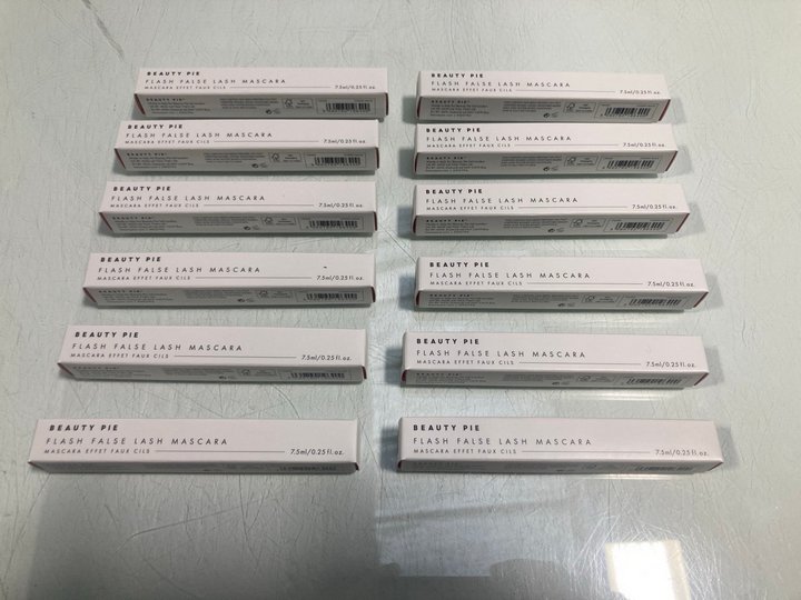 Lot 838  
            Marchington SR13 - Parcel Delivery Only 

                
12 X BEAUTY PIE FLASH FALSE LASH MASCARAS IN COSMIC BLACK-ORIGINAL COMBINED RRP £...