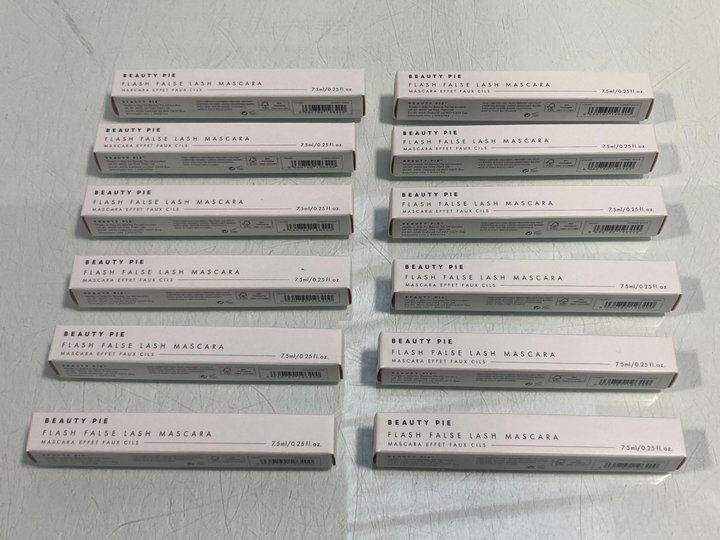 Lot 839  
            Marchington SR13 - Parcel Delivery Only 

                
12 X BEAUTY PIE FLASH FALSE LASH MASCARAS IN COSMIC BLACK-ORIGINAL COMBINED RRP £...