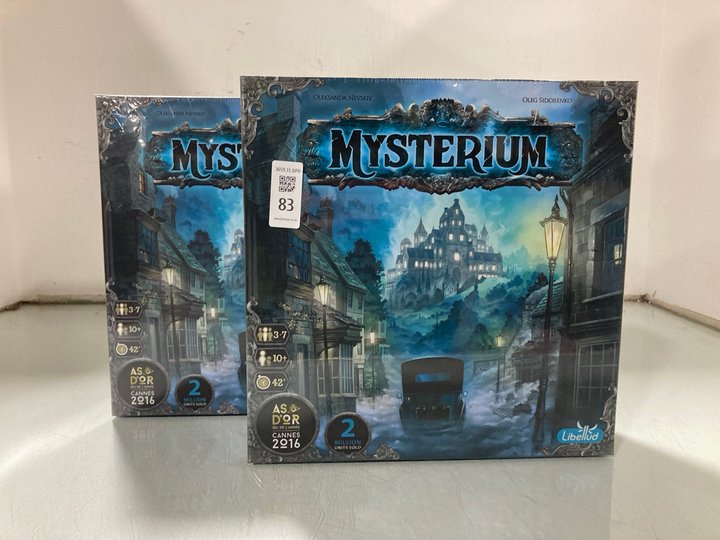 Lot 83  
            Marchington SR13 - Parcel Delivery Only 

                
2 X MYSTERIUM BOARD GAMES: LOCATION - WH2