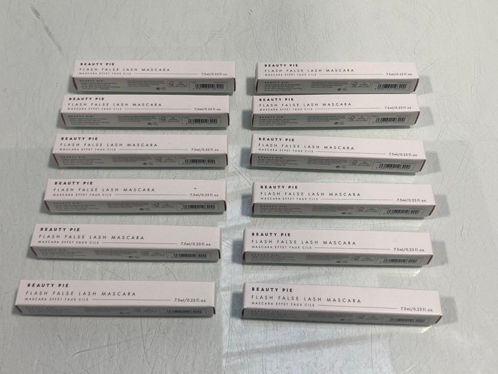 Lot 840  
            Marchington SR13 - Parcel Delivery Only 

                
12 X BEAUTY PIE FLASH FALSE LASH MASCARAS IN COSMIC BLACK-ORIGINAL COMBINED RRP £...