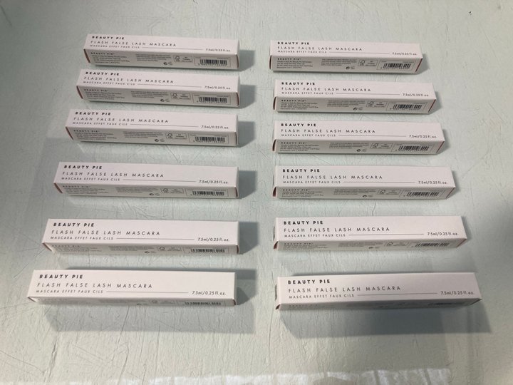 Lot 845  
            Marchington SR13 - Parcel Delivery Only 

                
12 X BEAUTY PIE FLASH FALSE LASH MASCARAS IN COSMIC BLACK-ORIGINAL COMBINED RRP £...