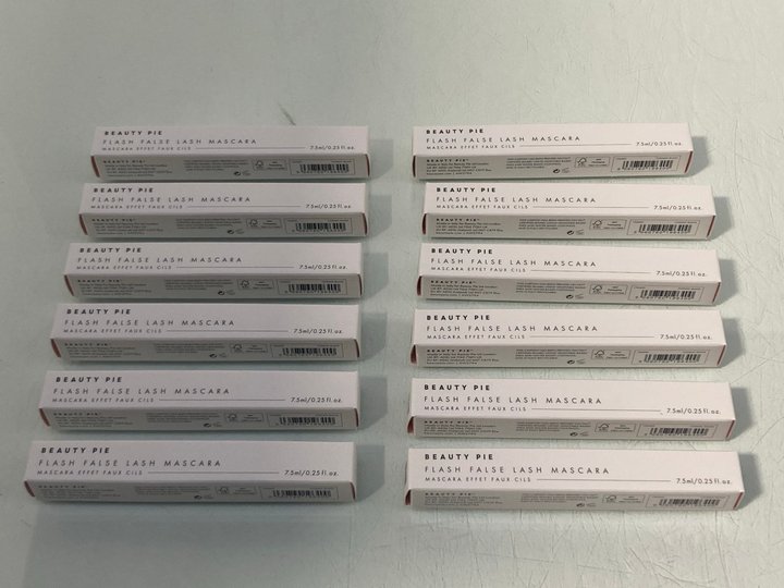 Lot 846  
            Marchington SR13 - Parcel Delivery Only 

                
12 X BEAUTY PIE FLASH FALSE LASH MASCARAS IN COSMIC BLACK-ORIGINAL COMBINED RRP £...