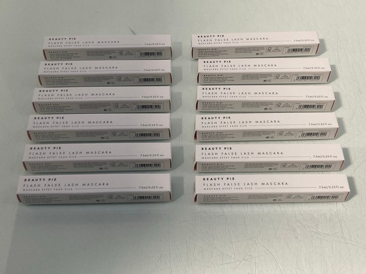Lot 847  
            Marchington SR13 - Parcel Delivery Only 

                
12 X BEAUTY PIE FLASH FALSE LASH MASCARAS IN COSMIC BLACK-ORIGINAL COMBINED RRP £...