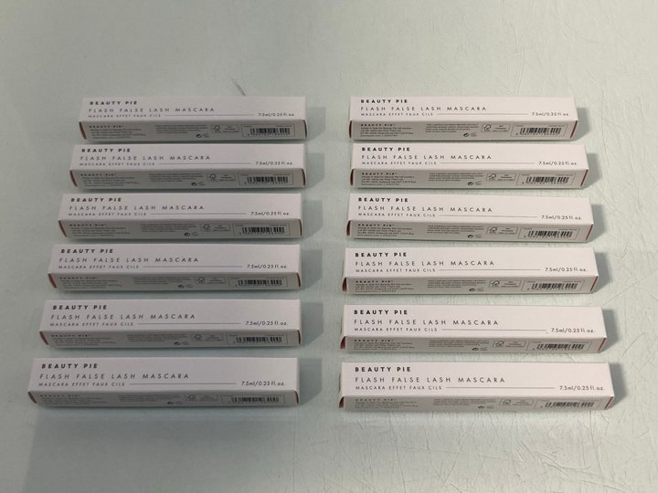 Lot 848  
            Marchington SR13 - Parcel Delivery Only 

                
12 X BEAUTY PIE FLASH FALSE LASH MASCARAS IN COSMIC BLACK-ORIGINAL COMBINED RRP £...
