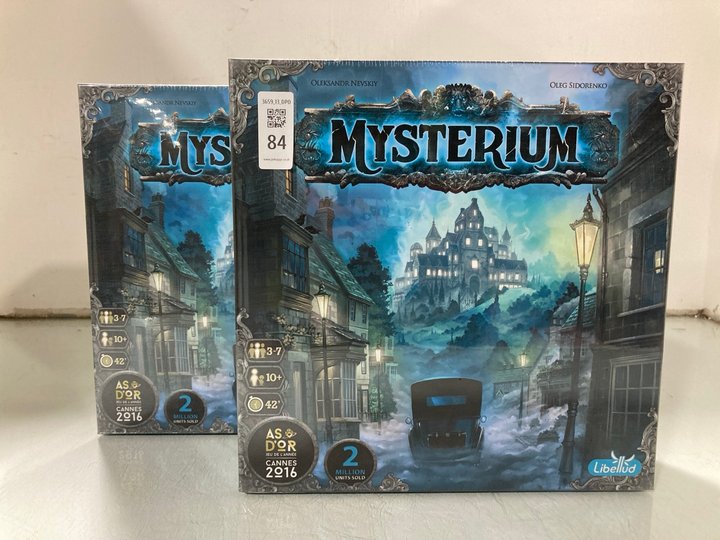 Lot 84  
            Marchington SR13 - Parcel Delivery Only 

                
2 X MYSTERIUM BOARD GAMES: LOCATION - WH2
