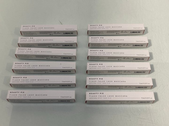 Lot 850  
            Marchington SR13 - Parcel Delivery Only 

                
12 X BEAUTY PIE FLASH FALSE LASH MASCARAS IN COSMIC BLACK-ORIGINAL COMBINED RRP £...