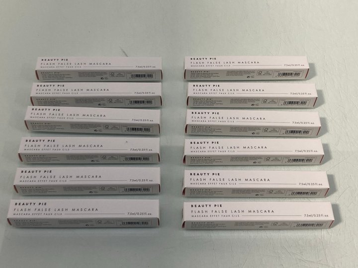 Lot 851  
            Marchington SR13 - Parcel Delivery Only 

                
12 X BEAUTY PIE FLASH FALSE LASH MASCARAS IN COSMIC BLACK-ORIGINAL COMBINED RRP £...