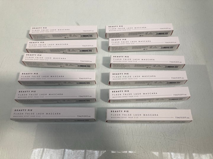 Lot 855  
            Marchington SR13 - Parcel Delivery Only 

                
12 X BEAUTY PIE FLASH FALSE LASH MASCARAS IN COSMIC BLACK-ORIGINAL COMBINED RRP £...