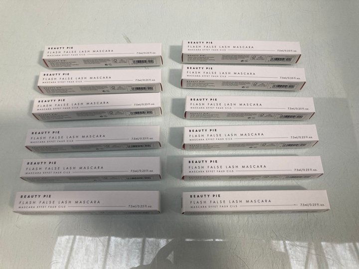 Lot 857  
            Marchington SR13 - Parcel Delivery Only 

                
12 X BEAUTY PIE FLASH FALSE LASH MASCARAS IN COSMIC BLACK-ORIGINAL COMBINED RRP £...