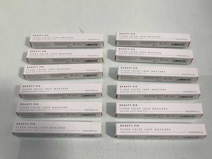 Lot 858  
            Marchington SR13 - Parcel Delivery Only 

                
12 X BEAUTY PIE FLASH FALSE LASH MASCARAS IN COSMIC BLACK-ORIGINAL COMBINED RRP £...