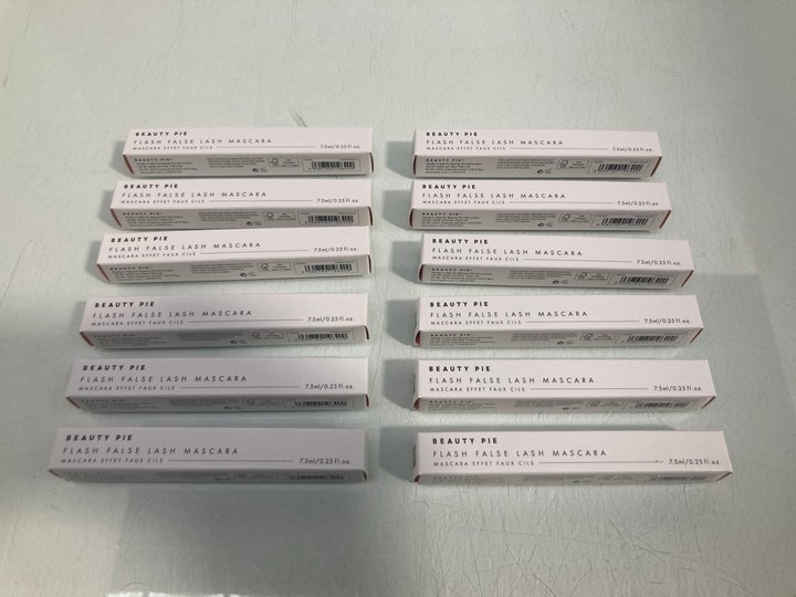 Lot 859  
            Marchington SR13 - Parcel Delivery Only 

                
12 X BEAUTY PIE FLASH FALSE LASH MASCARAS IN COSMIC BLACK-ORIGINAL COMBINED RRP £...