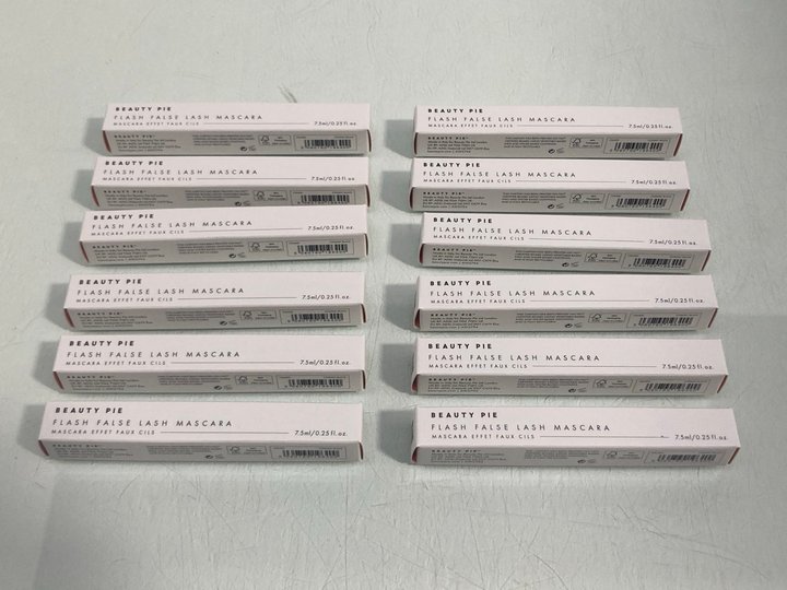 Lot 860  
            Marchington SR13 - Parcel Delivery Only 

                
12 X BEAUTY PIE FLASH FALSE LASH MASCARAS IN COSMIC BLACK-ORIGINAL COMBINED RRP £...