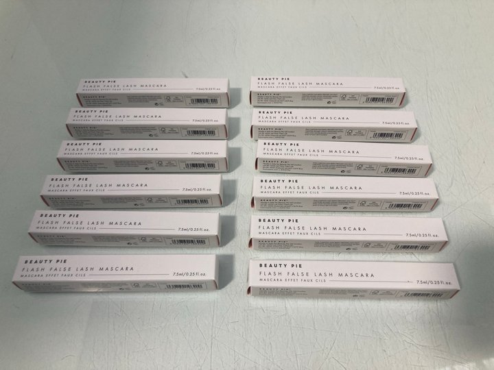 Lot 861  
            Marchington SR13 - Parcel Delivery Only 

                
12 X BEAUTY PIE FLASH FALSE LASH MASCARAS IN COSMIC BLACK-ORIGINAL COMBINED RRP £...