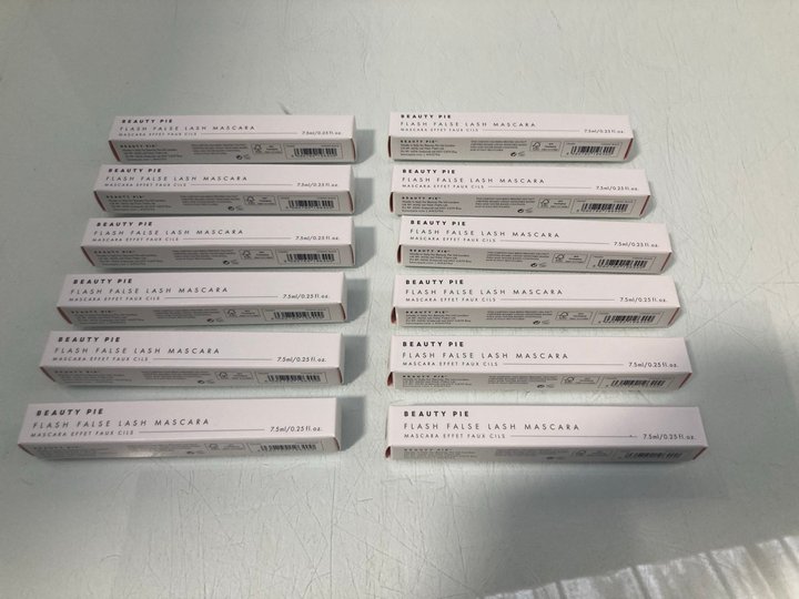 Lot 862  
            Marchington SR13 - Parcel Delivery Only 

                
12 X BEAUTY PIE FLASH FALSE LASH MASCARAS IN COSMIC BLACK-ORIGINAL COMBINED RRP £...