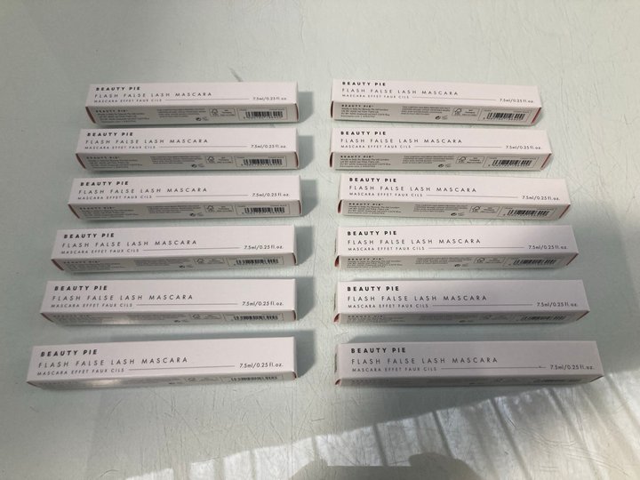 Lot 863  
            Marchington SR13 - Parcel Delivery Only 

                
12 X BEAUTY PIE FLASH FALSE LASH MASCARAS IN COSMIC BLACK-ORIGINAL COMBINED RRP £...