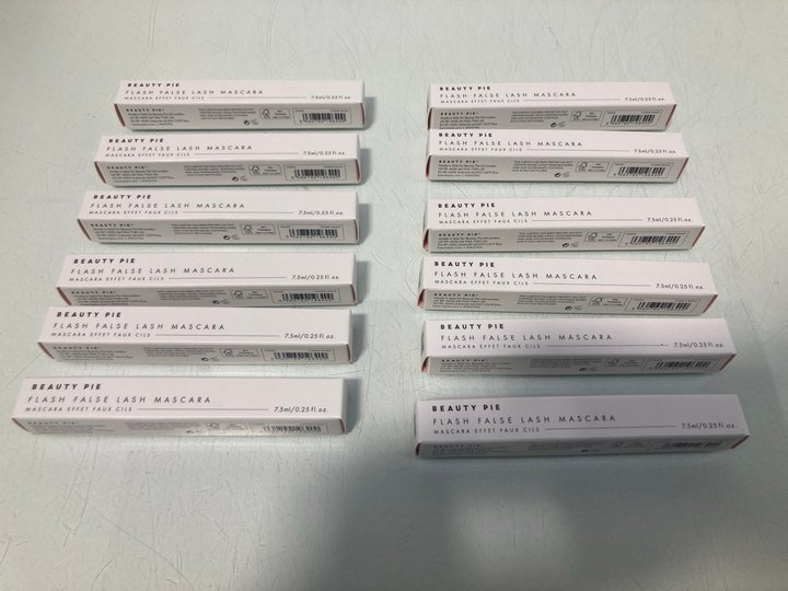 Lot 864  
            Marchington SR13 - Parcel Delivery Only 

                
12 X BEAUTY PIE FLASH FALSE LASH MASCARAS IN COSMIC BLACK-ORIGINAL COMBINED RRP £...