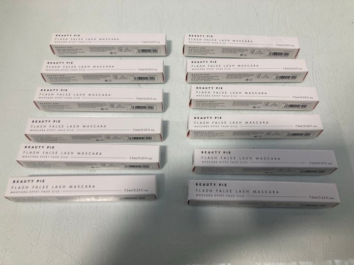 Lot 870  
            Marchington SR13 - Parcel Delivery Only 

                
12 X BEAUTY PIE FLASH FALSE LASH MASCARAS IN COSMIC BLACK-ORIGINAL COMBINED RRP £...