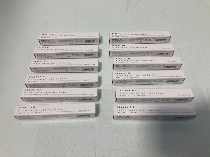 Lot 871  
            Marchington SR13 - Parcel Delivery Only 

                
12 X BEAUTY PIE FLASH FALSE LASH MASCARAS IN COSMIC BLACK-ORIGINAL COMBINED RRP £...