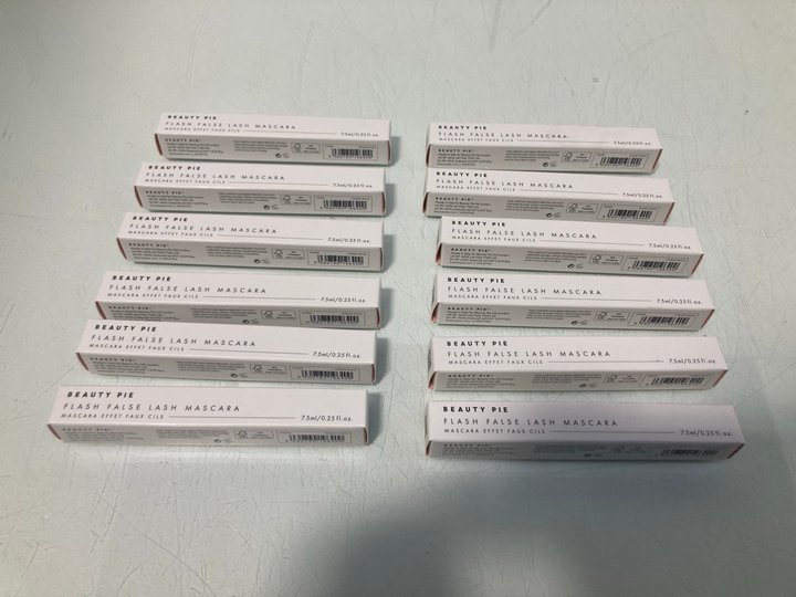 Lot 872  
            Marchington SR13 - Parcel Delivery Only 

                
12 X BEAUTY PIE FLASH FALSE LASH MASCARAS IN COSMIC BLACK-ORIGINAL COMBINED RRP £...