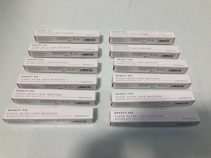 Lot 873  
            Marchington SR13 - Parcel Delivery Only 

                
12 X BEAUTY PIE FLASH FALSE LASH MASCARAS IN COSMIC BLACK-ORIGINAL COMBINED RRP £...