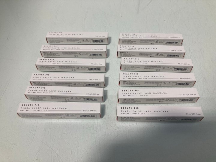 Lot 874  
            Marchington SR13 - Parcel Delivery Only 

                
12 X BEAUTY PIE FLASH FALSE LASH MASCARAS IN COSMIC BLACK-ORIGINAL COMBINED RRP £...