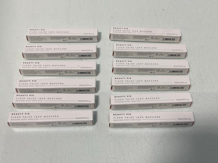 Lot 878  
            Marchington SR13 - Parcel Delivery Only 

                
12 X BEAUTY PIE FLASH FALSE LASH MASCARAS IN COSMIC BLACK-ORIGINAL COMBINED RRP £...