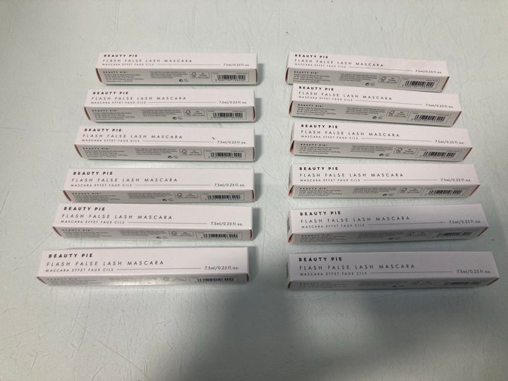 Lot 880  
            Marchington SR13 - Parcel Delivery Only 

                
12 X BEAUTY PIE FLASH FALSE LASH MASCARAS IN COSMIC BLACK-ORIGINAL COMBINED RRP £...