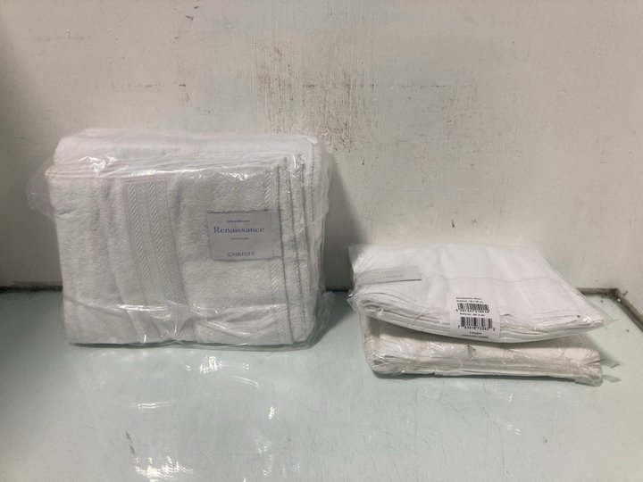 Lot 887  
            Marchington SR13 - Parcel Delivery Only 

                
QTY OF CHRISTY LONDON RENAISSANCE TOWELS IN WHITE: LOCATION - G14
