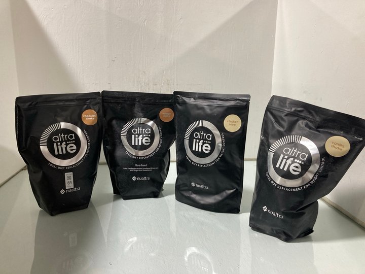 Lot 89  
            Marchington SR13 - Parcel Delivery Only 

                
2 X ALTRA LIFE CHOCOLATE SHAKE DIET REPLACEMENT TO INCLUDE ALTRA LIFE VANILLA SHA...