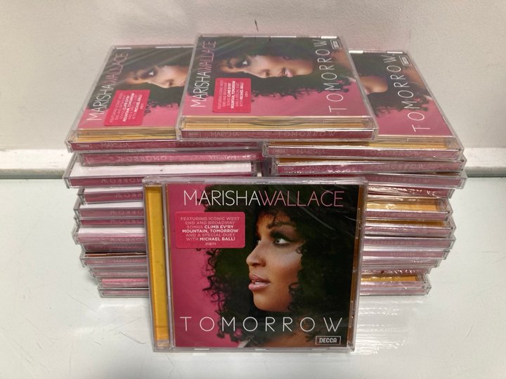 Lot 913  
            Marchington SR13 - Parcel Delivery Only 

                
QTY OF MARISHA WALLACE "TOMORROW" CD'S: LOCATION - G15