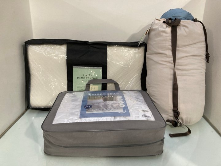 Lot 920  
            Marchington SR13 - Parcel Delivery Only 

                
3 X ASSORTED BEDDING ITEMS TO INCLUDE NIGHT LARK TUFTED DOTS 10.5 TOG DOUBLE COVE...