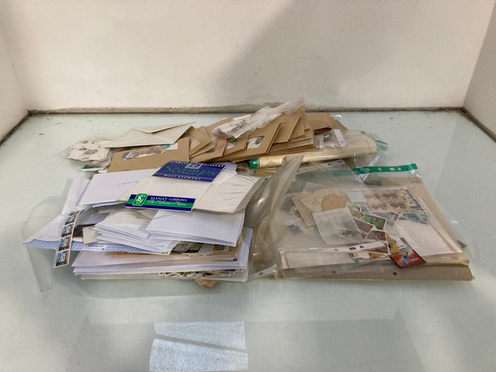 Lot 928  
            Marchington SR13 - Parcel Delivery Only 

                
A LARGE QTY OF FOREIGN STAMPS, LOOSE AND ON SHEETS: LOCATION - G15