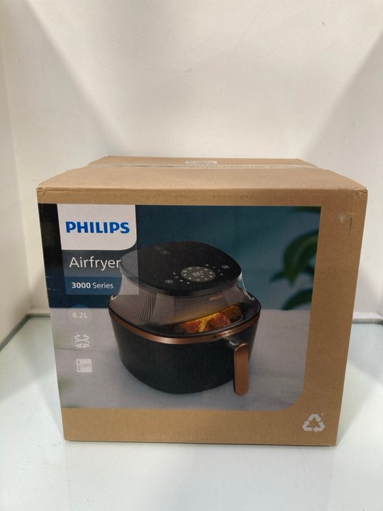Lot 949  
            Marchington SR13 - Parcel Delivery Only 

                
PHILIPS 3000 SERIES 6.2L DIGITAL AIR FRYER IN BLACK - ORIGINAL RRP £129.99: LOCAT...