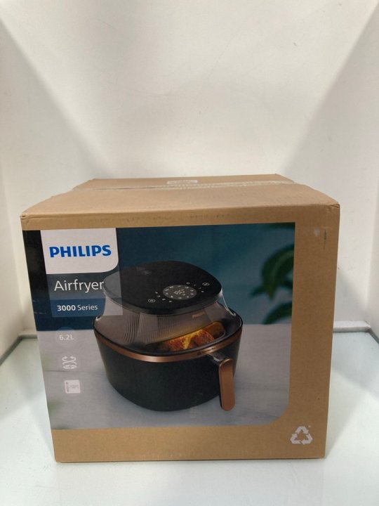 Lot 953  
            Marchington SR13 - Parcel Delivery Only 

                
PHILIPS 3000 SERIES 6.2L DIGITAL AIR FRYER IN BLACK - ORIGINAL RRP £129.99: LOCAT...