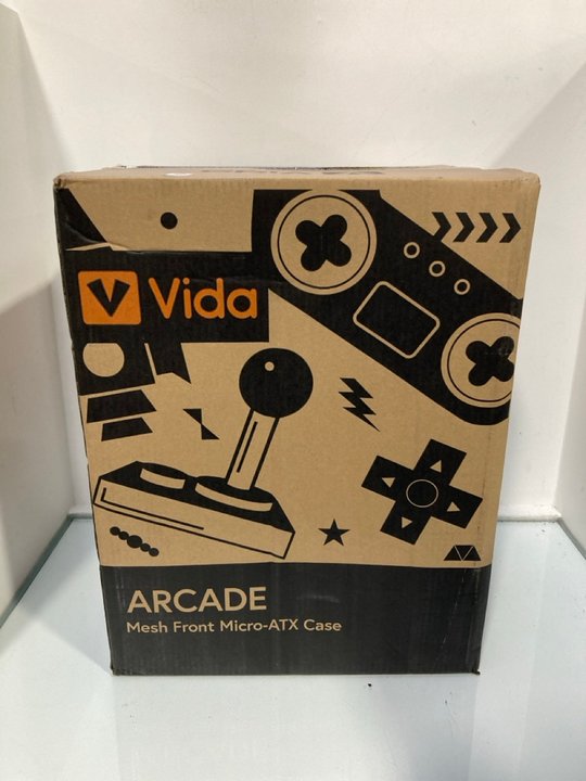 Lot 962  
            Marchington SR13 - Parcel Delivery Only 

                
VIDA ARCADE MESH FRONT MICRO ATX CASE: LOCATION - F17