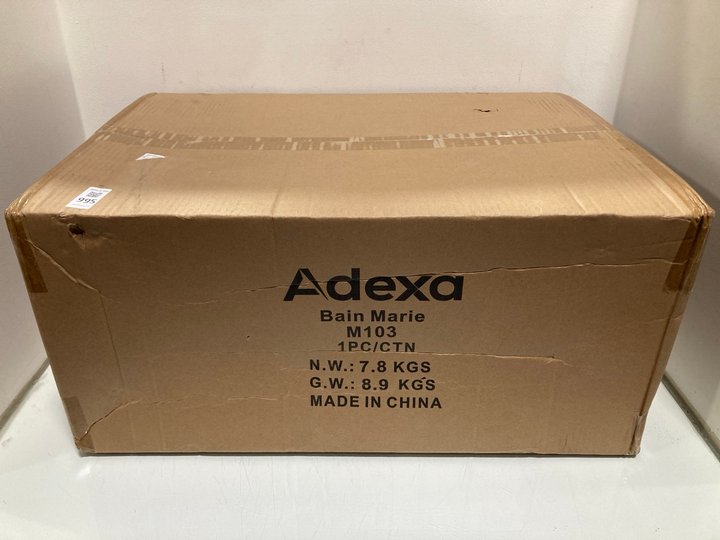 Lot 995  
            Marchington SR13 - Parcel Delivery Only 

                
ADEXA CATERING BAINE MARIE IN STAINLESS STEEL: LOCATION - F15