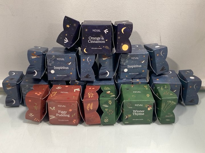 Lot 996  
            Marchington SR13 - Parcel Delivery Only 

                
QTY OF ST EVAL SCENTED CANDLES TO INCLUDE ORANGE & CINNAMON: LOCATION - F14
