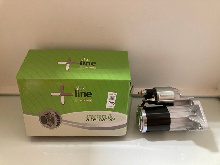 Lot 1005  
            Marchington SR10 - Parcel Delivery Only 

                
STARTER PLUS LINE STARTER MOTOR FOR NISSAN 1.4KW PART NO: M0T39372+ ORIGINAL RRP:...