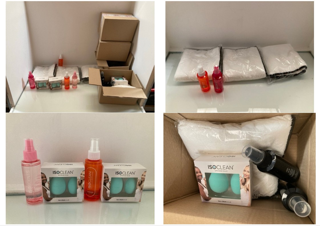 Lot 1013  
            Marchington SR10 - Parcel Delivery Only 

                
6 X ASSORTED ISOCLEAN BEAUTY SETS: LOCATION - DR2
