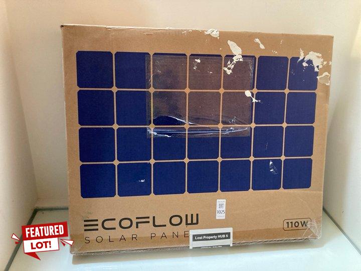 Lot 1025  
            Marchington SR10 - Parcel Delivery Only 

                
ECOFLOW SOLAR PANEL 110W ORIGINAL RRP: £149: LOCATION - DR8