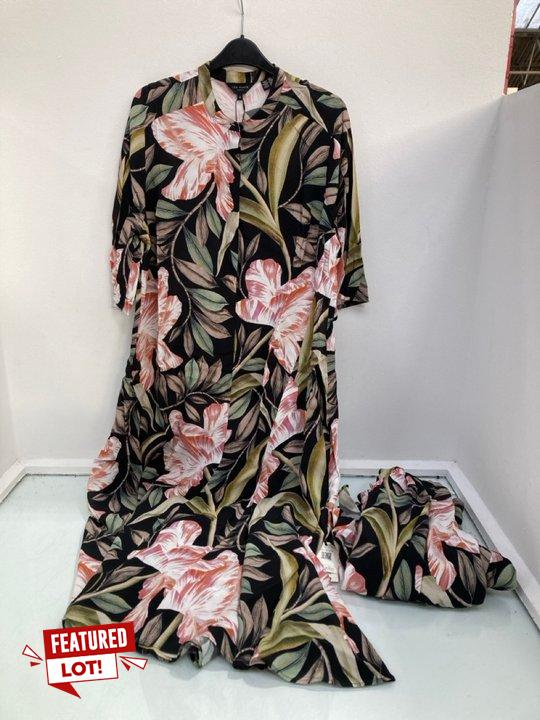 Lot 1026  
            Marchington SR10 - Parcel Delivery Only 

                
2 X TED BAKER PRINTED SHORT SLEEVE MIDI DRESS IN BLACK SIZE: US 1 - COMBINED ORIG...