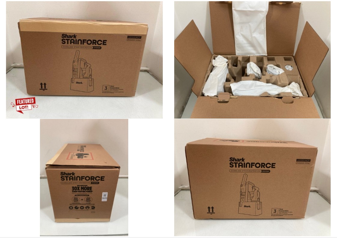 Lot 1070  
            Marchington SR10 - Parcel Delivery Only 

                
SHARK STAINFORCE CORDLESS STAIN DESTROYING SYSTEM ORIGINAL RRP: £170: LOCATION - DR9