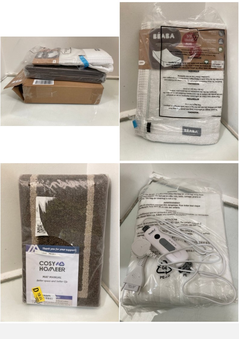 Lot 1085  
            Marchington SR10 - Parcel Delivery Only 

                
3 X ASSORTED ITEMS TO INCLUDE COSY HOMES FLOOR MAT IN BROWN: LOCATION - DR10