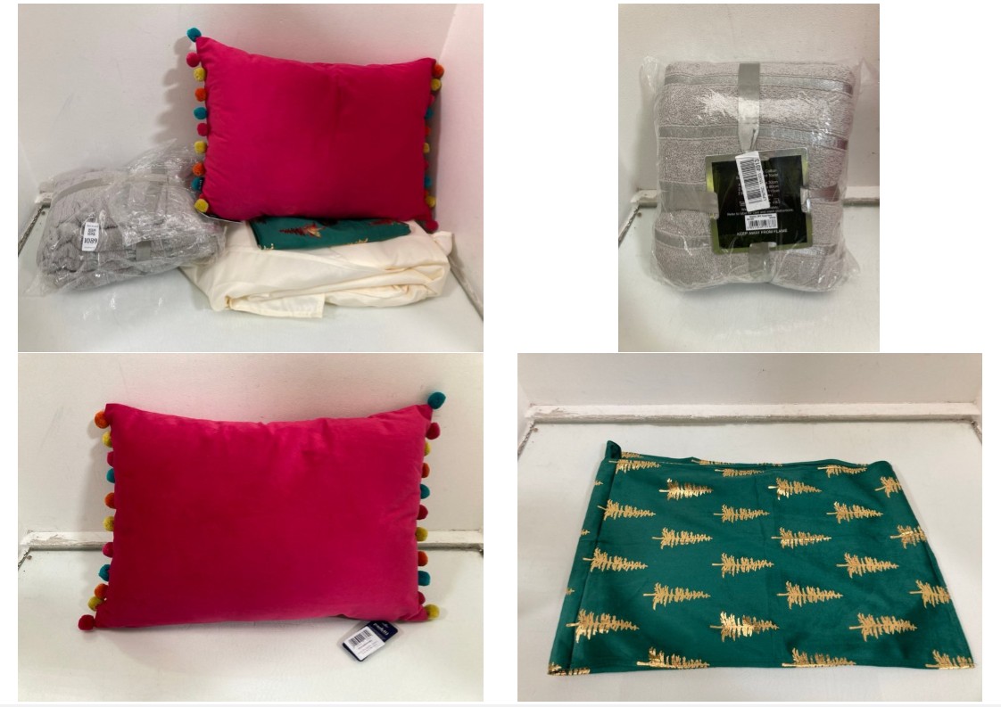 Lot 1089  
            Marchington SR10 - Parcel Delivery Only 

                
QTY OF ASSORTED SOFT FURNISHING ITEMS TO INCLUDE PAOLETTI FIESTA 35 X 50CM CUSHIO...