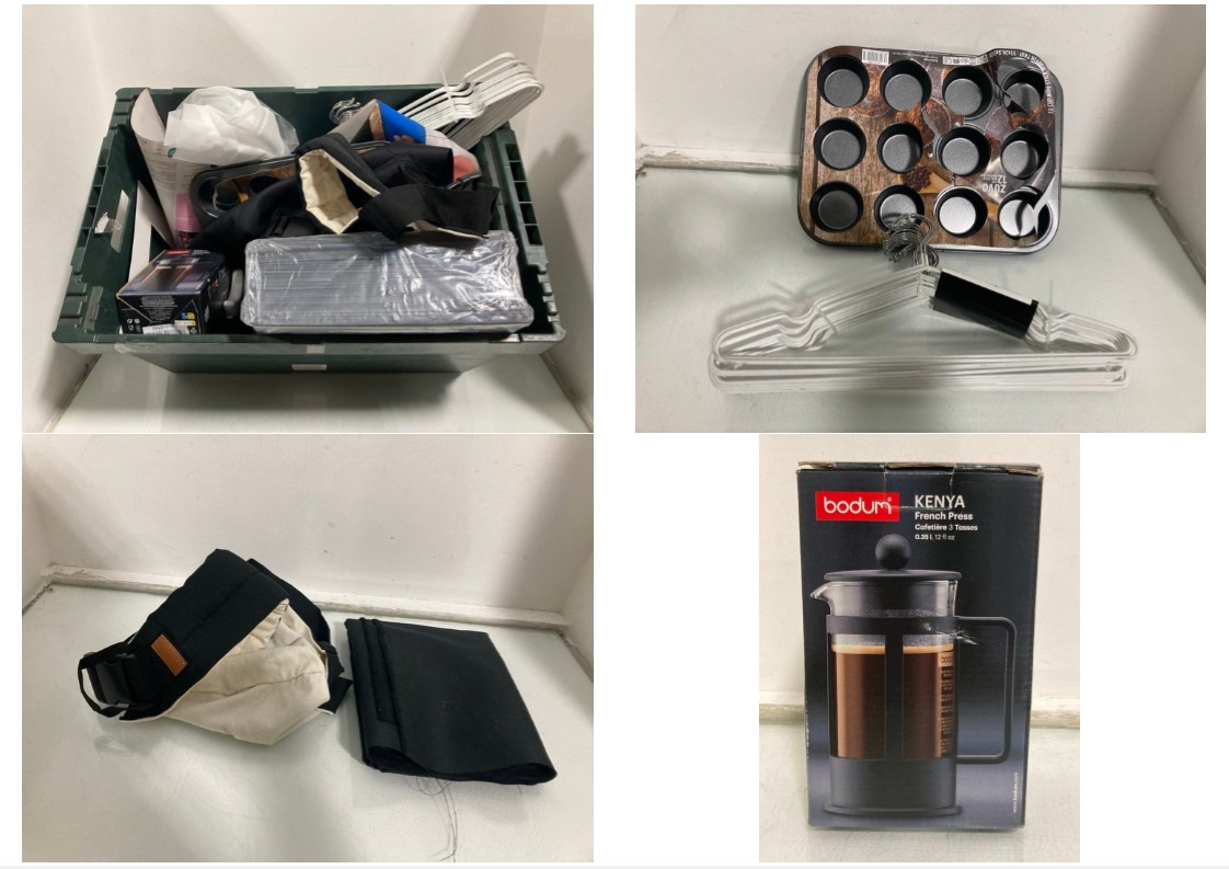 Lot 1114  
            Marchington SR10 - Parcel Delivery Only 

                
QTY OF ASSORTED ITEMS TO INCLUDE BODUM KENYA FRENCH PRESS CAFETIERE: LOCATION - DR11