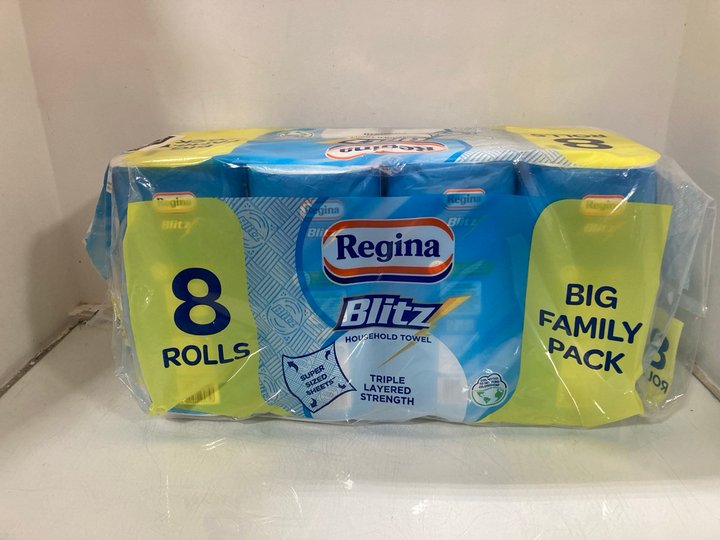 Lot 1131  
            Marchington SR10 - Parcel Delivery Only 

                
PACK OF 4 X 8 ROLLS OF BLITZ HOUSEHOLD TOWELS: LOCATION - DR15